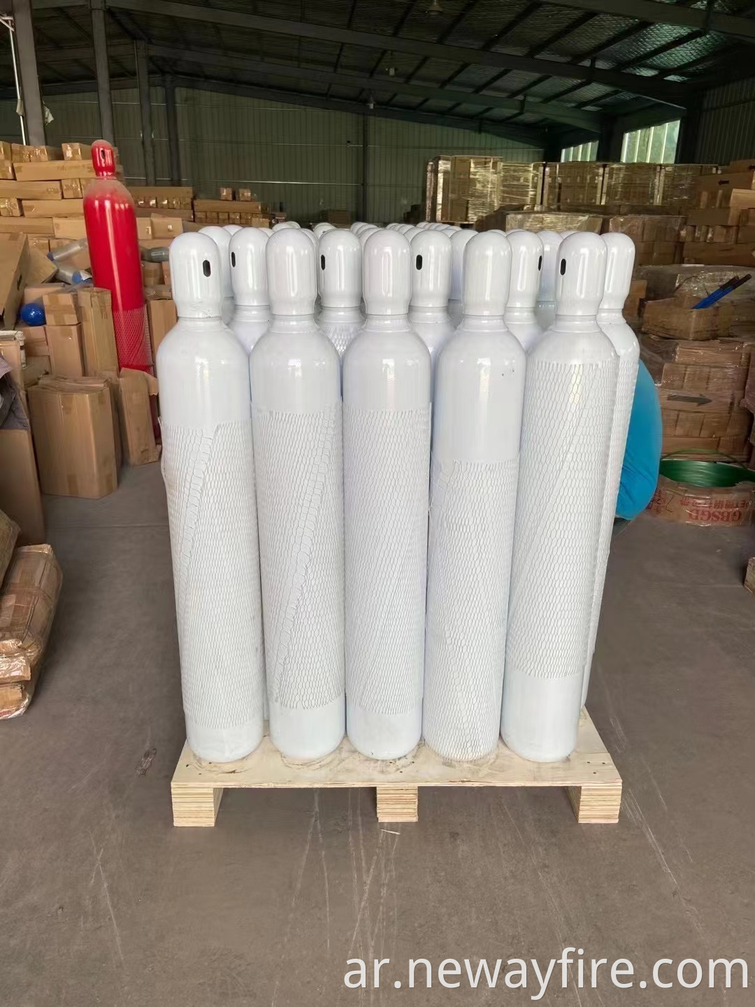 White 70L Oxygen cylinder